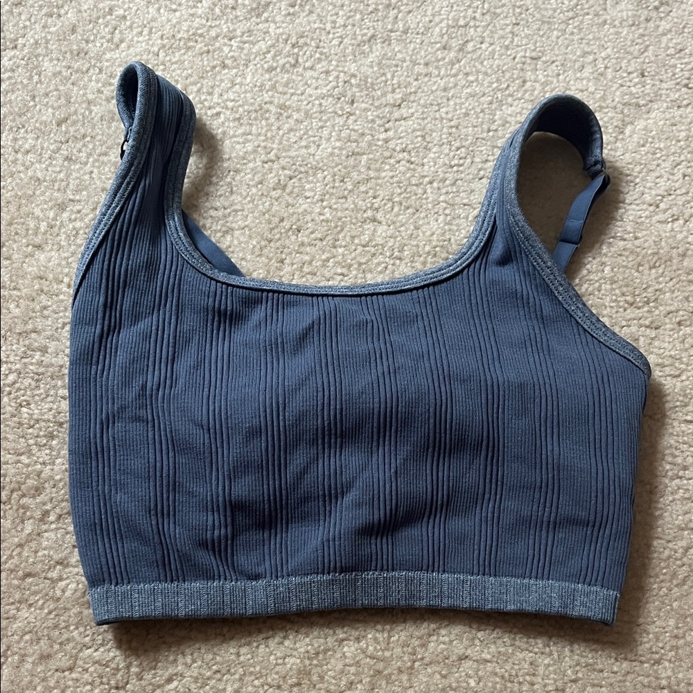 Aerie Ribbed Navy Tank Top